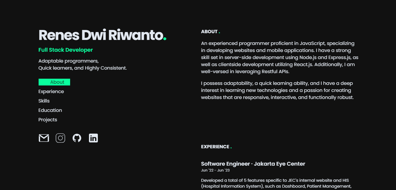 Portfolio Website Photo